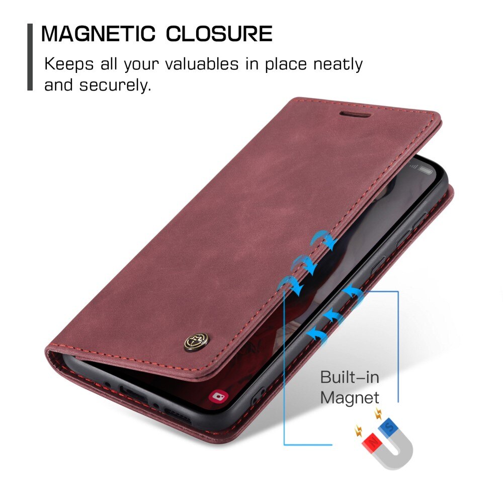 Étui portefeuille mince Samsung Galaxy A35, Rouge