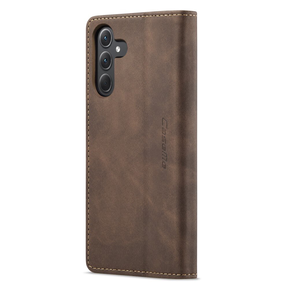 Étui portefeuille mince Samsung Galaxy A35, Marron