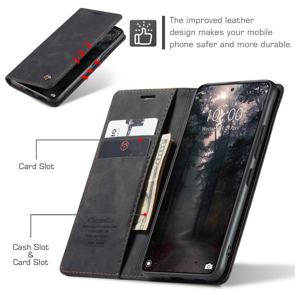 Étui portefeuille mince Xiaomi 14, Noir