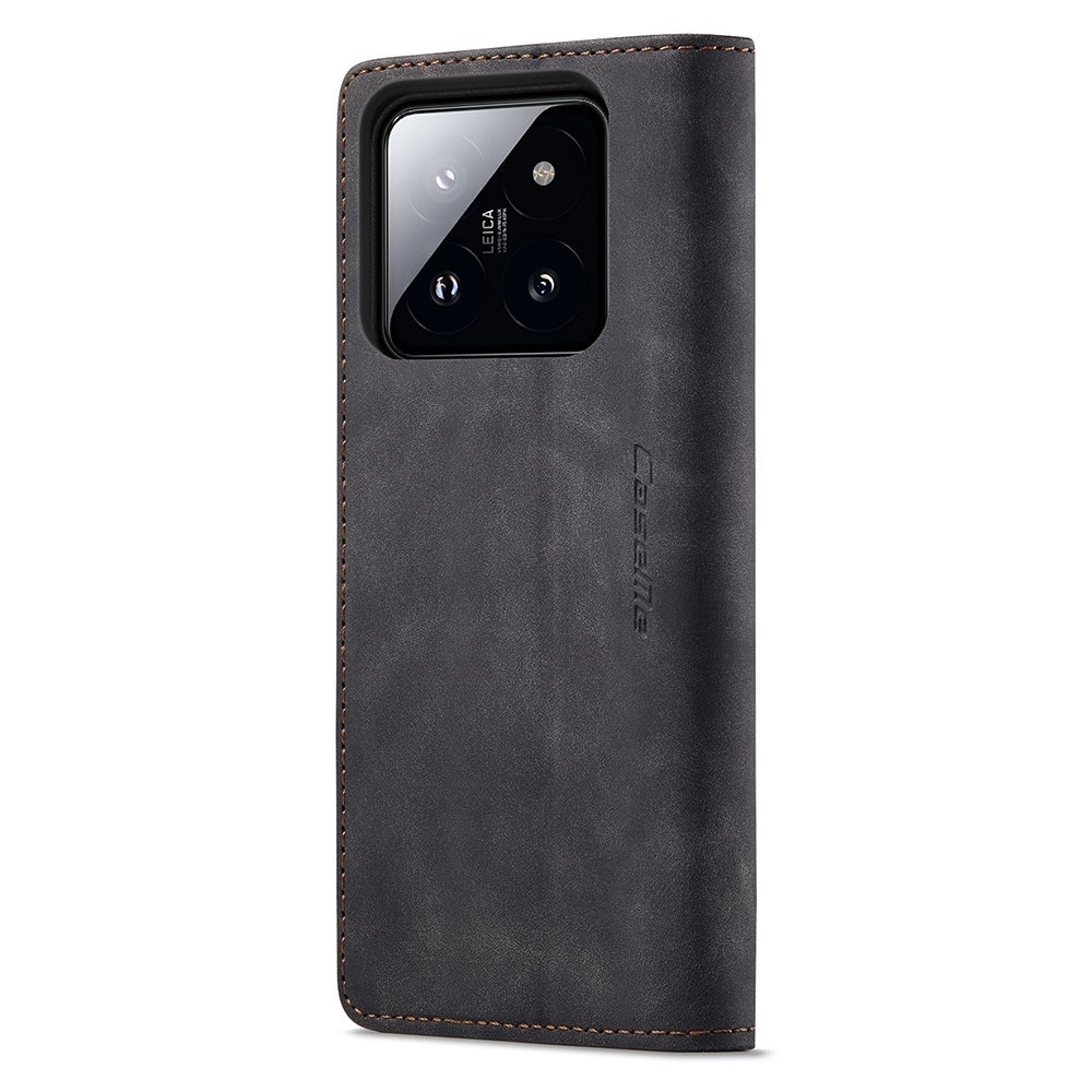 Étui portefeuille mince Xiaomi 14 Pro, Noir