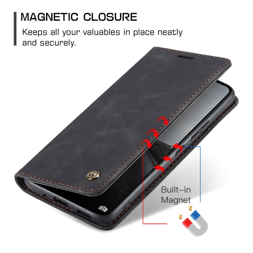 Étui portefeuille mince Xiaomi 14 Pro, Noir