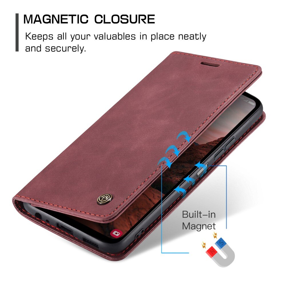 Étui portefeuille mince Samsung Galaxy A05s, Rouge