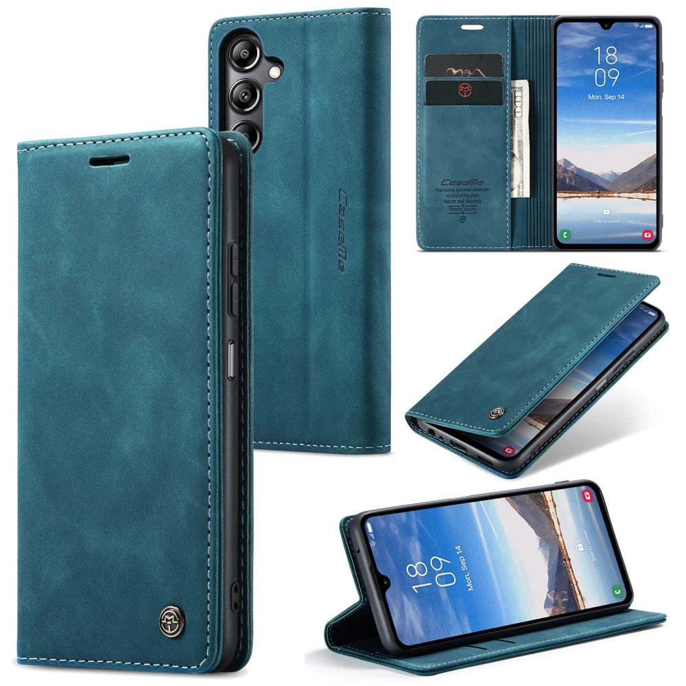 Étui portefeuille mince Samsung Galaxy A05s, Bleu