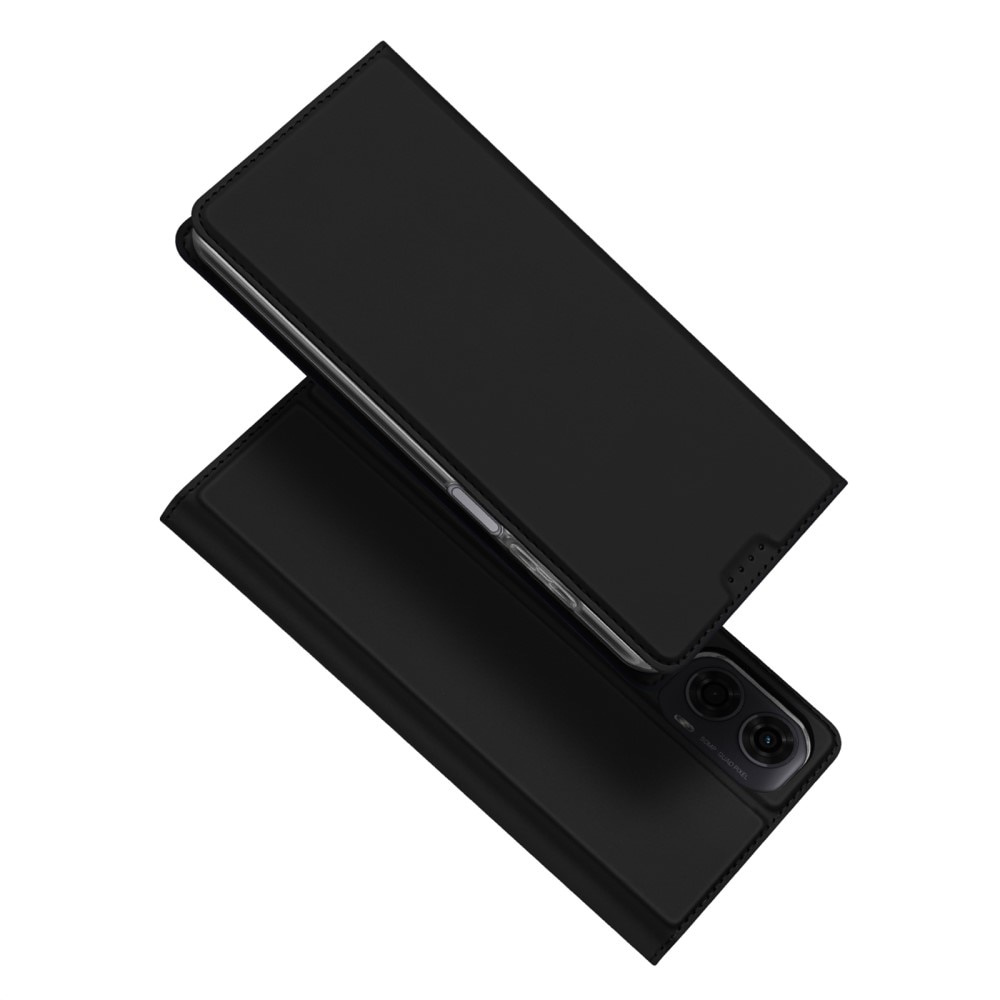 Étui portefeuille Skin Pro Series Motorola Moto E14, Noir