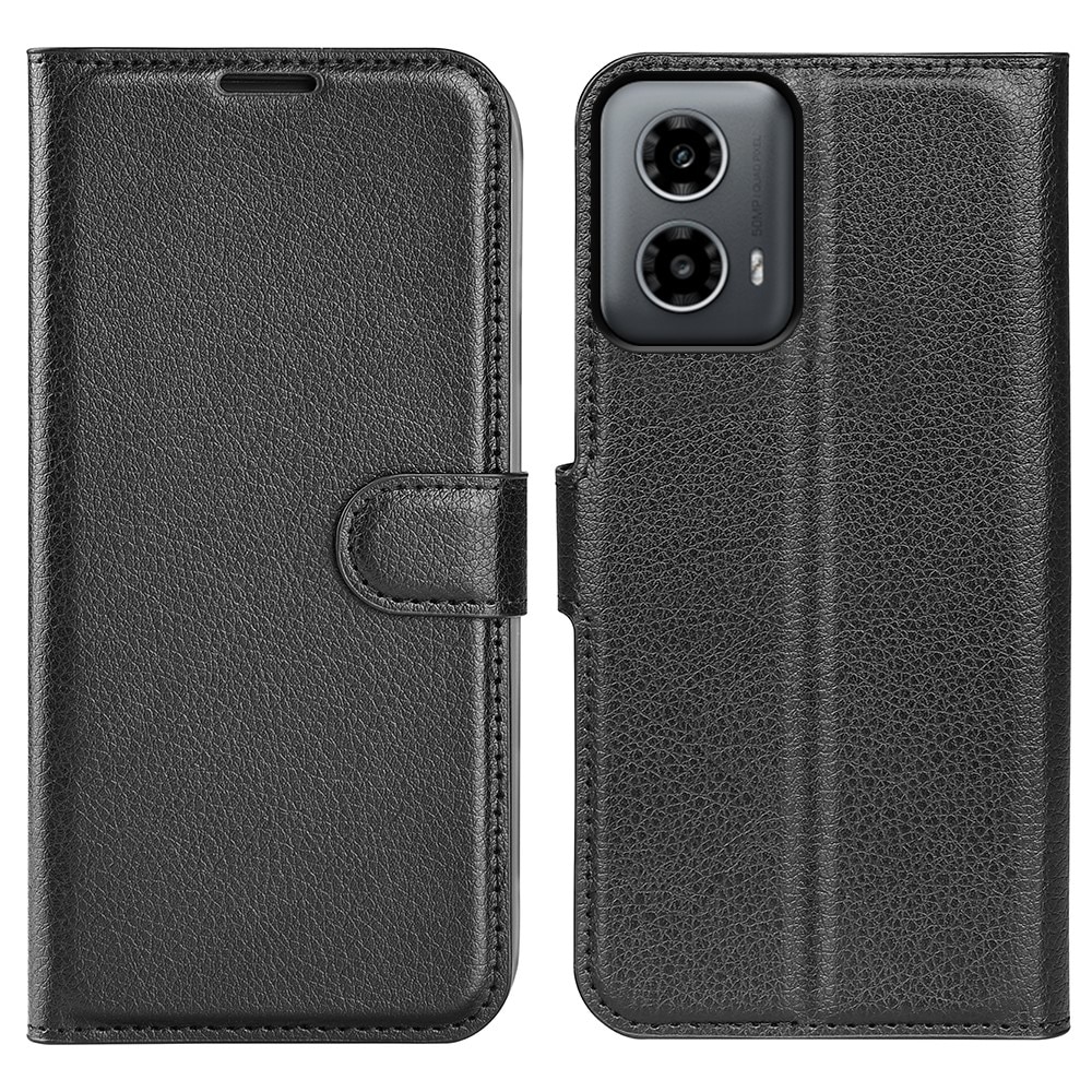 Coque portefeuille Motorola Moto G34, noir