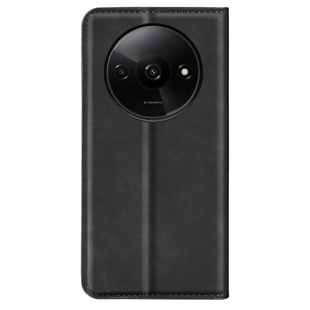 Coque portefeuille mince Xiaomi Redmi A3, Noir
