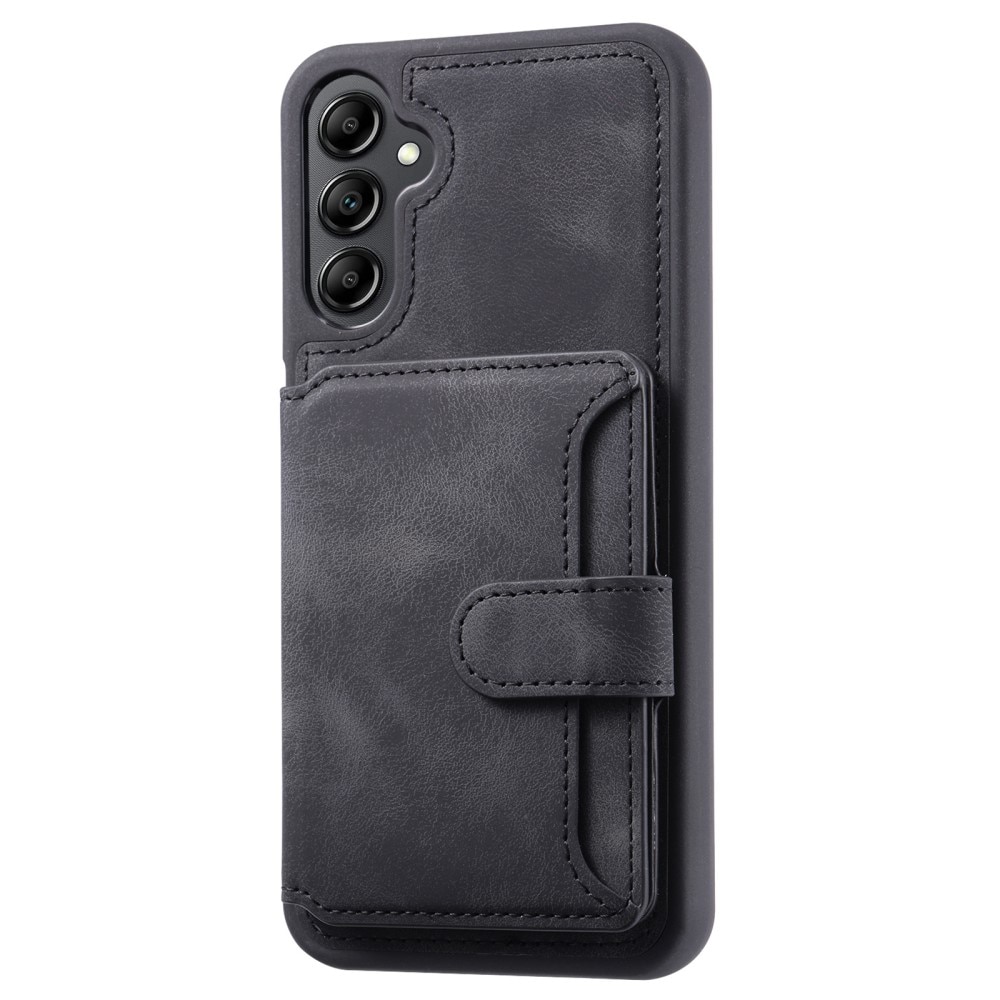 Coque porte-cartes Multi-slot anti-RFID Samsung Galaxy A15, noir