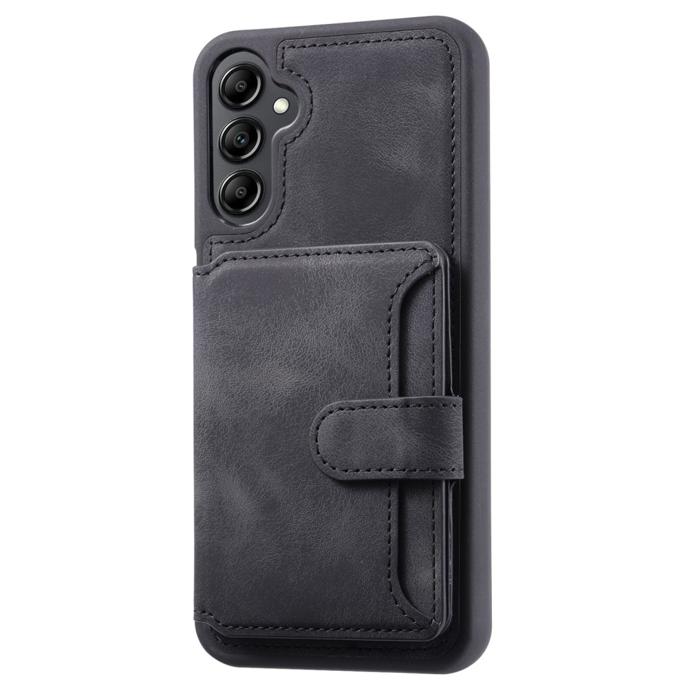 Coque porte-cartes Multi-slot anti-RFID Samsung Galaxy A35, noir