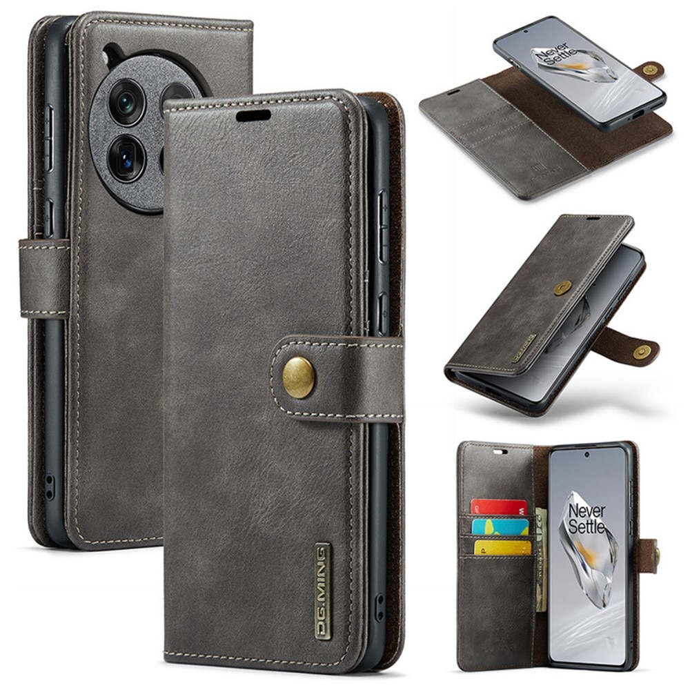 Étui portefeuille Magnet Wallet  OnePlus 12, Brown