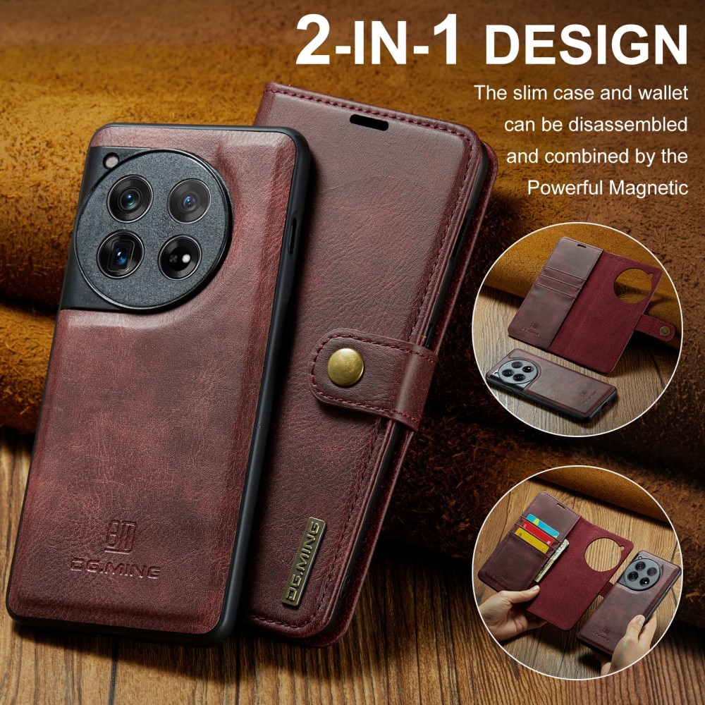 Étui portefeuille Magnet Wallet  OnePlus 12, Red