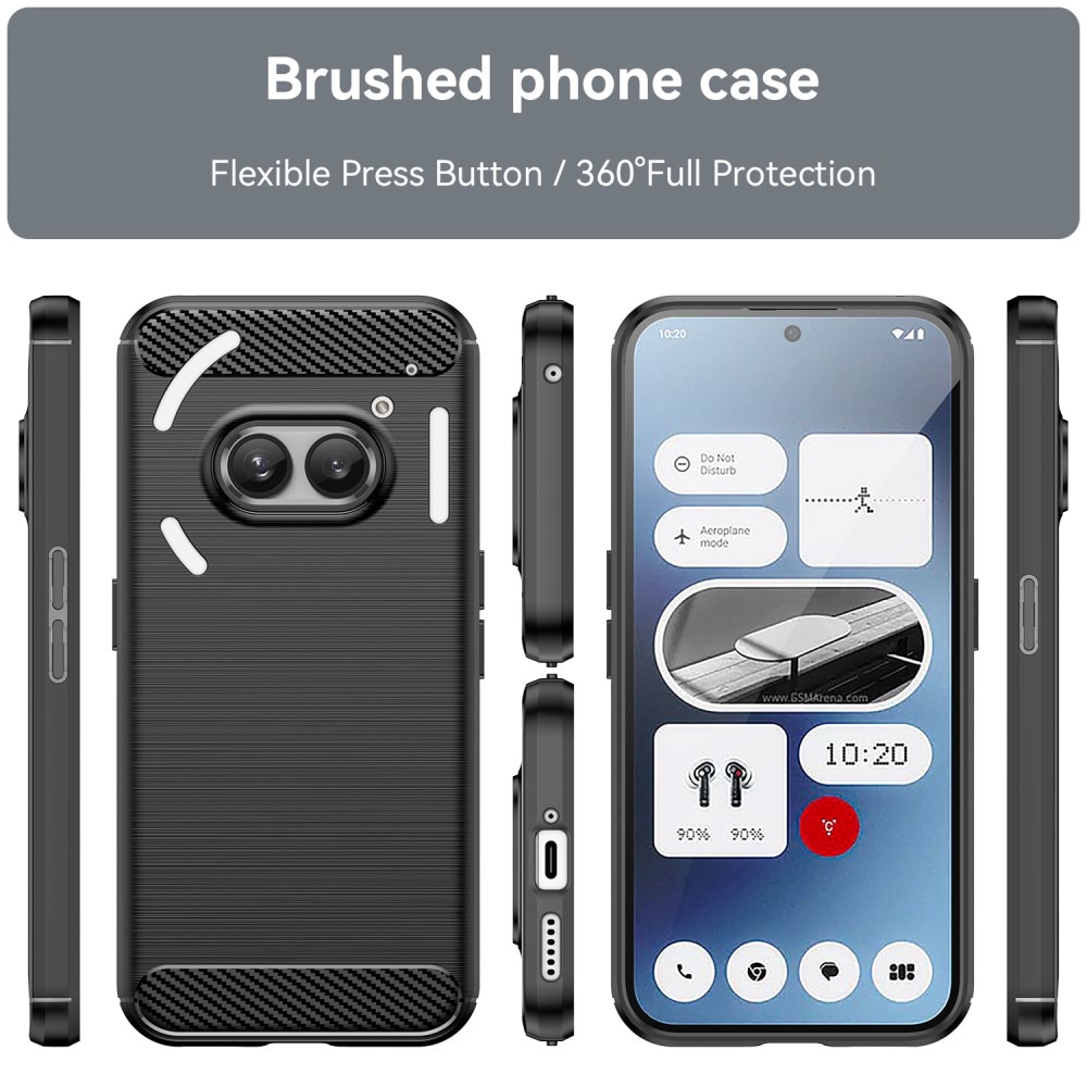 Coque TPU Brushed Nothing Phone 2a, Black