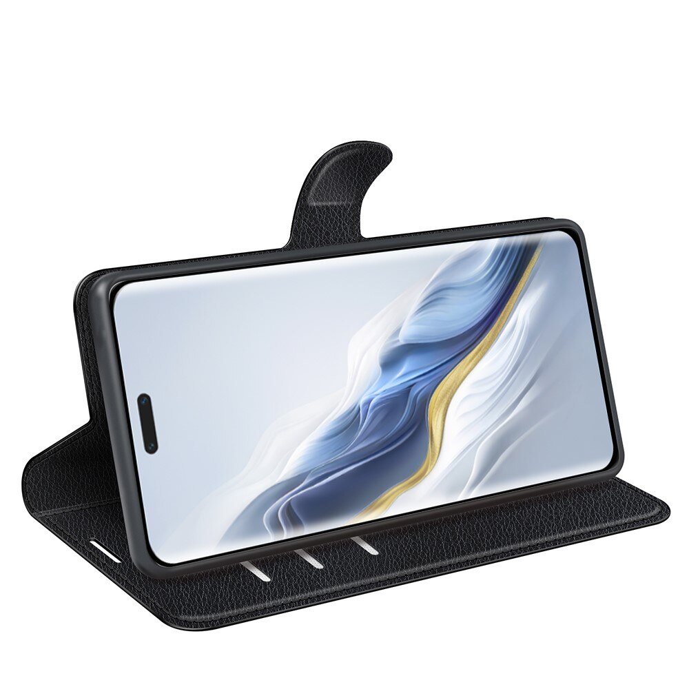 Coque portefeuille Honor Magic6 Pro, Noir