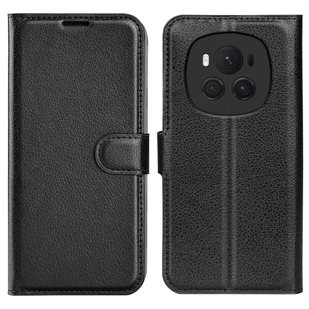 Coque portefeuille Honor Magic6 Pro, Noir