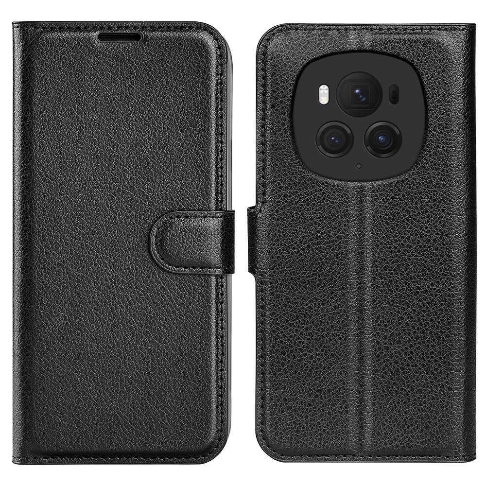 Coque portefeuille Honor Magic6 Pro, noir