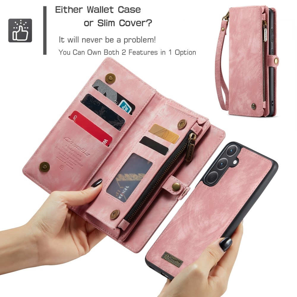 Étui portefeuille multi-cartes Samsung Galaxy A35, Rouge
