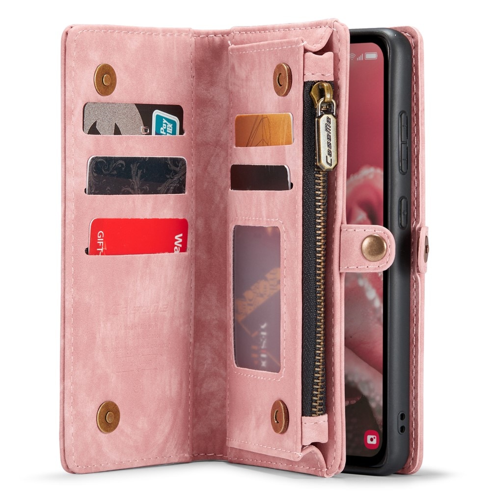 Étui portefeuille multi-cartes Samsung Galaxy A35, Rouge