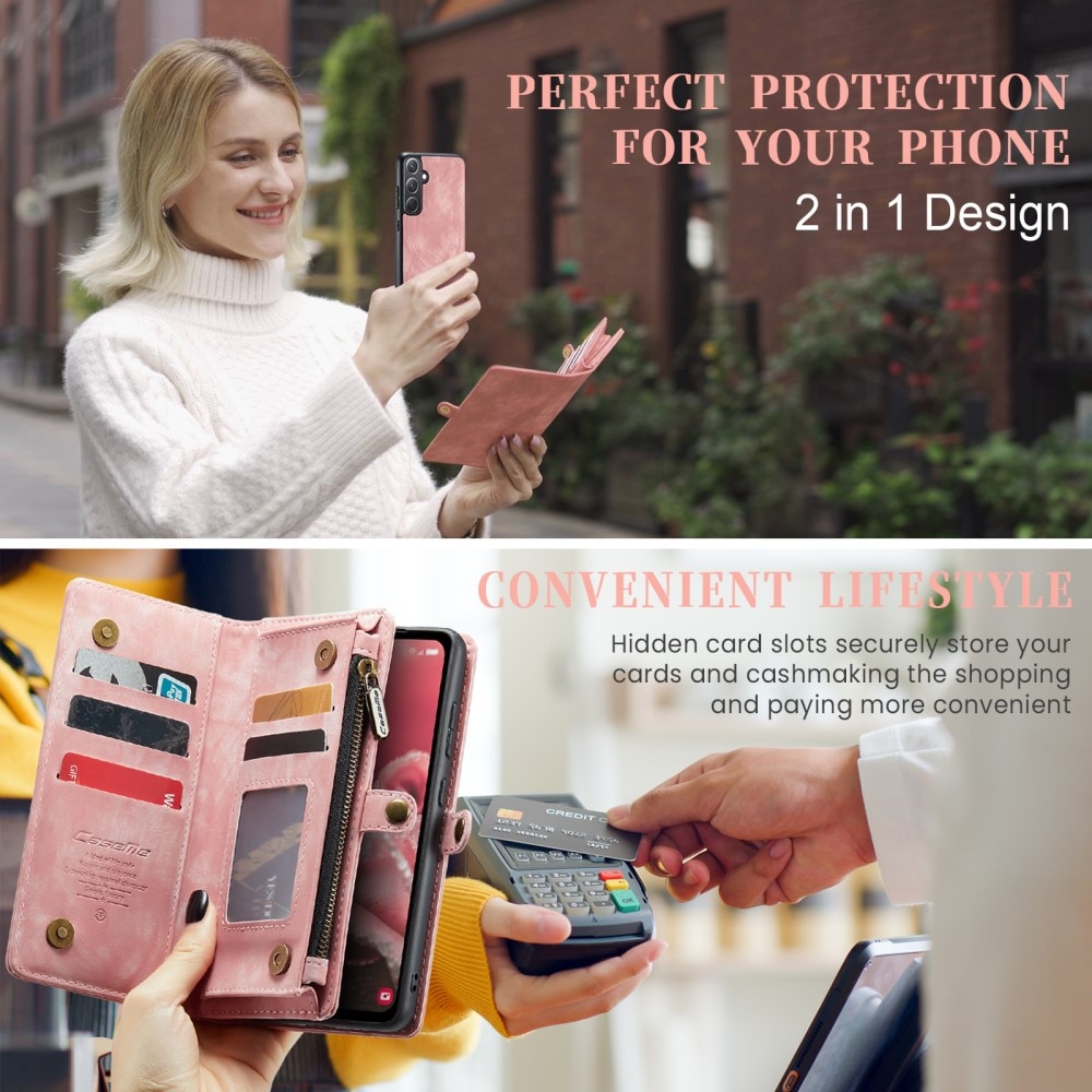 Étui portefeuille multi-cartes Samsung Galaxy A35, Rouge
