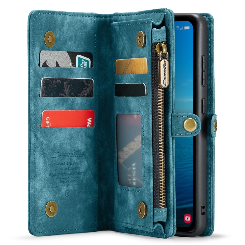 Étui portefeuille multi-cartes Samsung Galaxy A35, Bleu