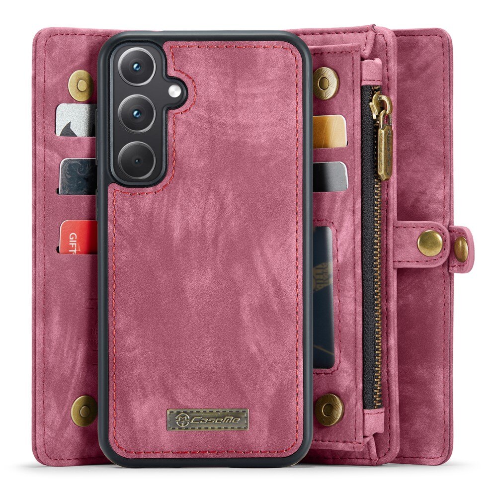 Étui portefeuille multi-cartes Samsung Galaxy A35, Rouge