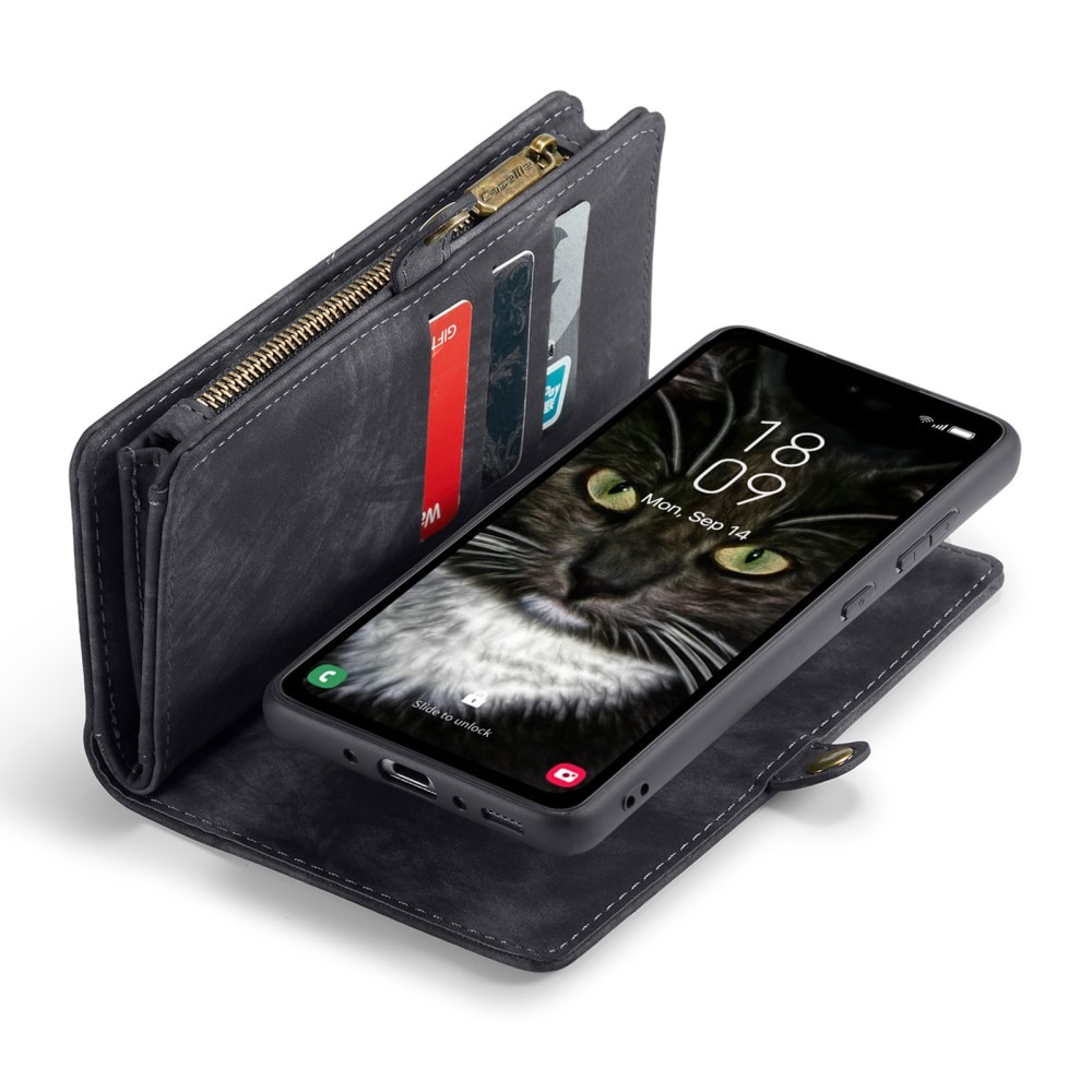 Étui portefeuille multi-cartes Samsung Galaxy A35, Gris