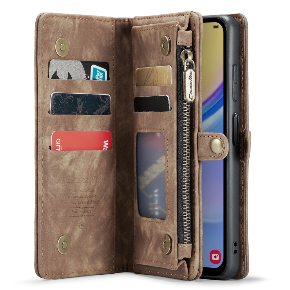 Étui portefeuille multi-cartes Samsung Galaxy A15, Marron