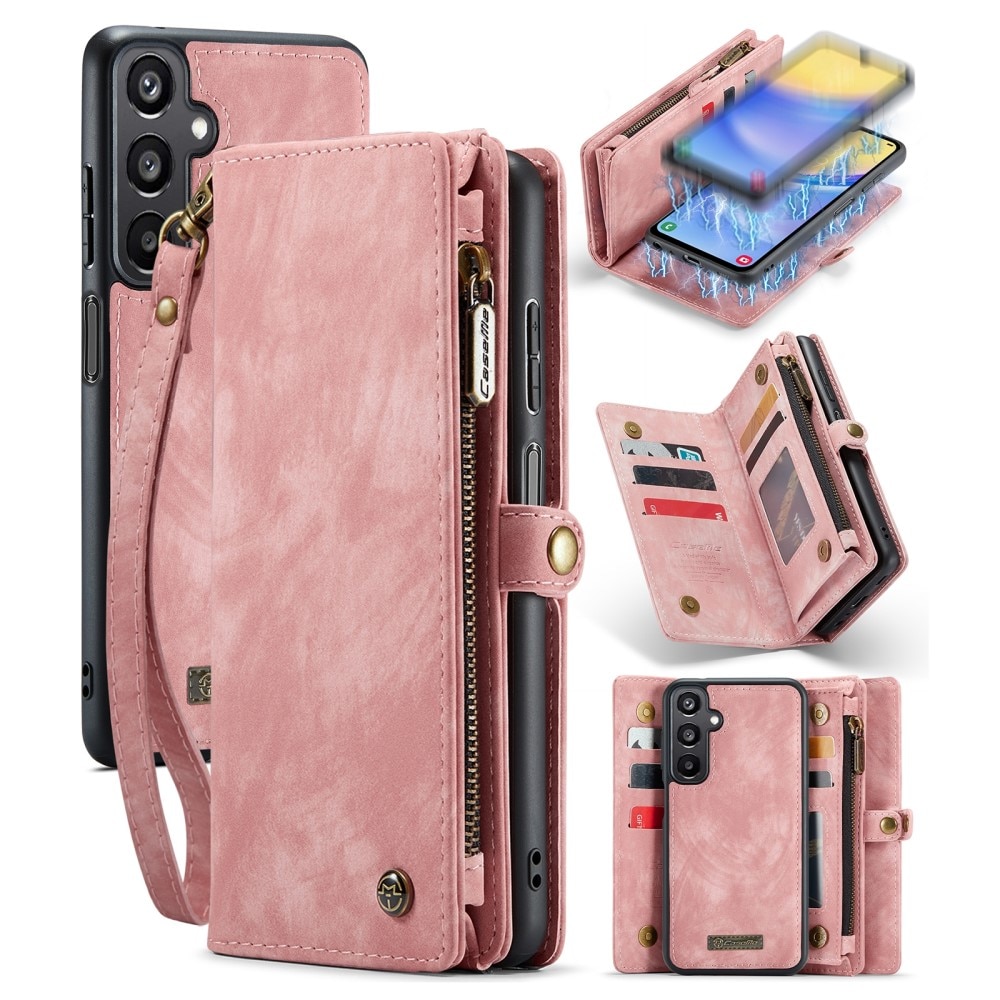 Étui portefeuille multi-cartes Samsung Galaxy A05s, Rose