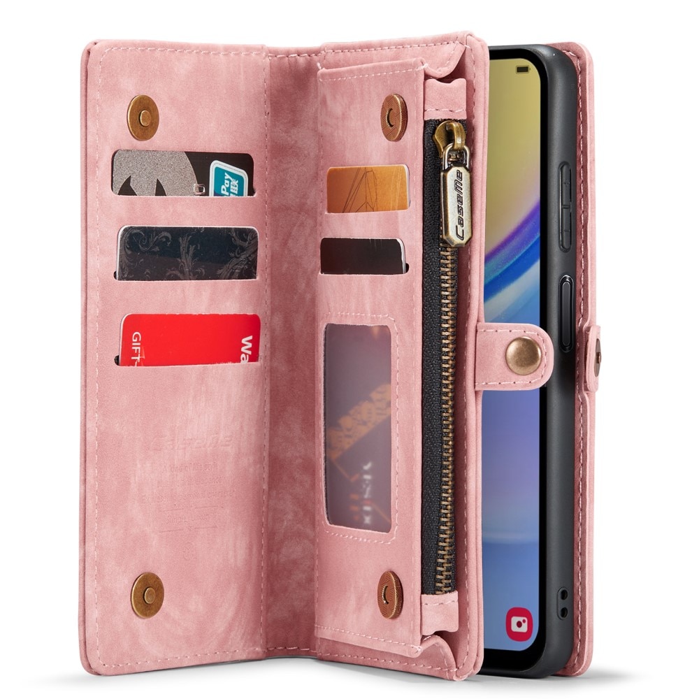 Étui portefeuille multi-cartes Samsung Galaxy A15, Rose