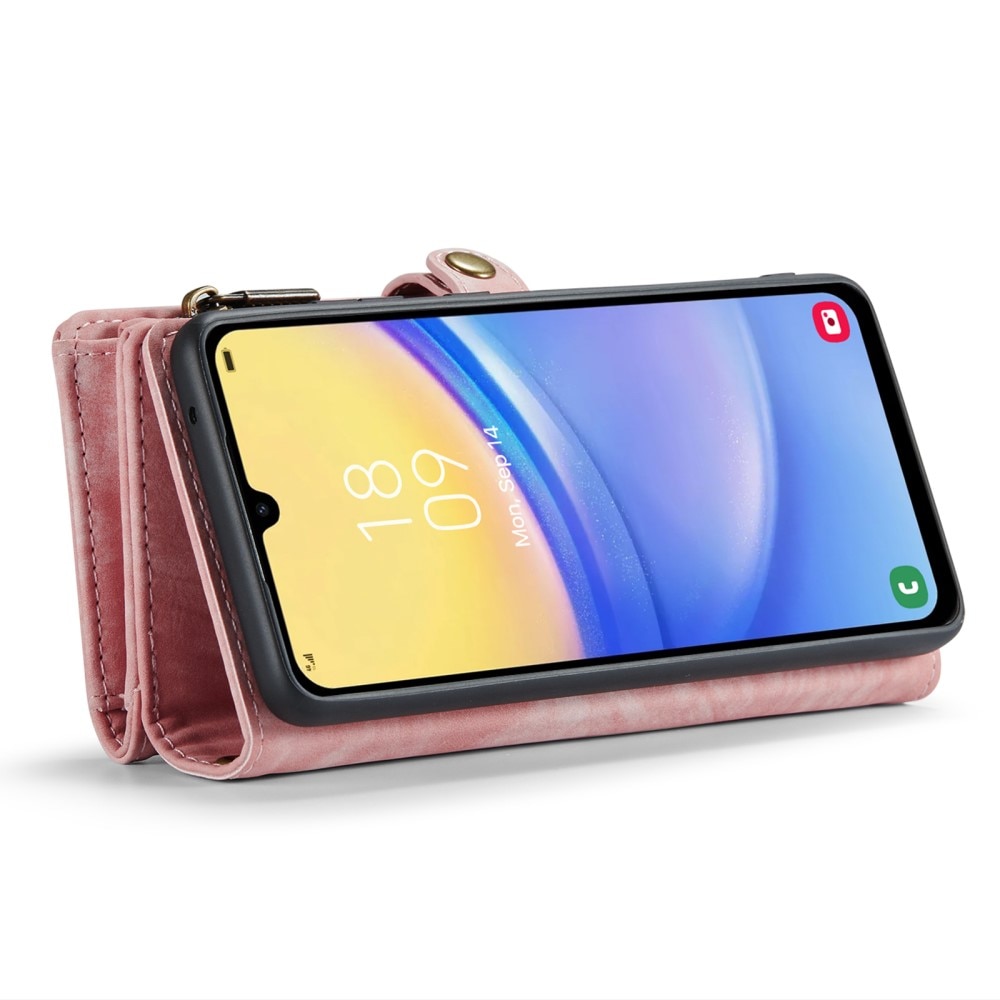 Étui portefeuille multi-cartes Samsung Galaxy A15, Rose