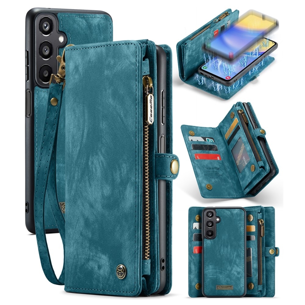 Étui portefeuille multi-cartes Samsung Galaxy A05s, Bleu