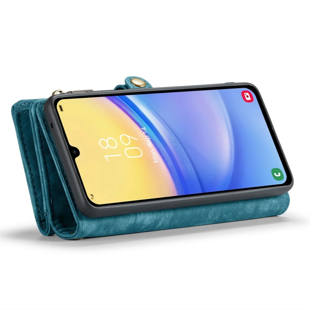 Étui portefeuille multi-cartes Samsung Galaxy A15, bleu