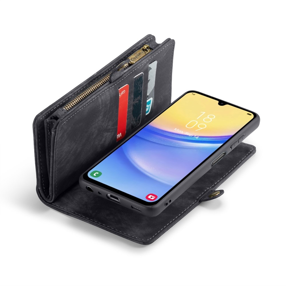 Étui portefeuille multi-cartes Samsung Galaxy A15, Gris