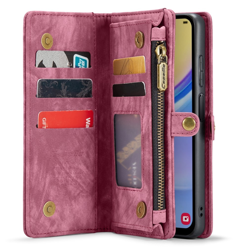 Étui portefeuille multi-cartes Samsung Galaxy A05s, Rouge