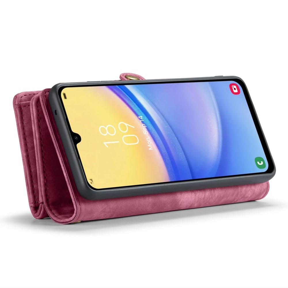 Étui portefeuille multi-cartes Samsung Galaxy A05s, Rouge