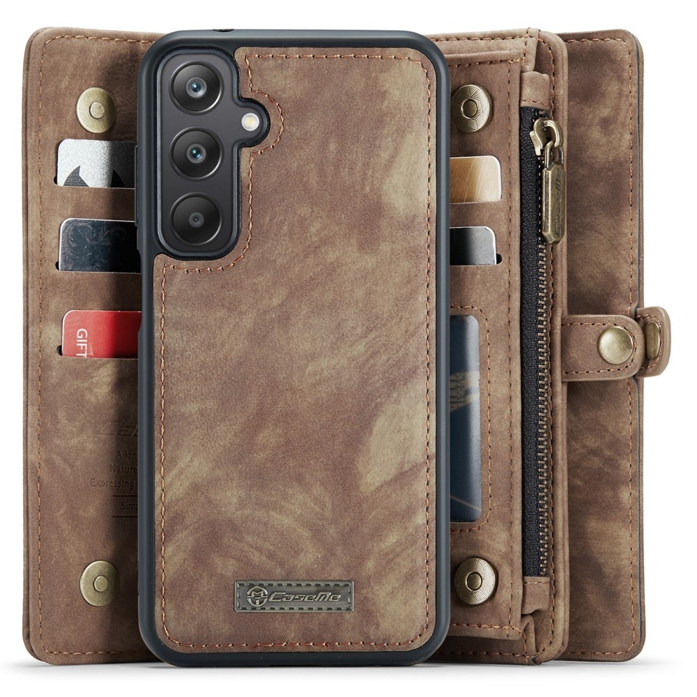 Étui portefeuille multi-cartes Samsung Galaxy A25, Marron