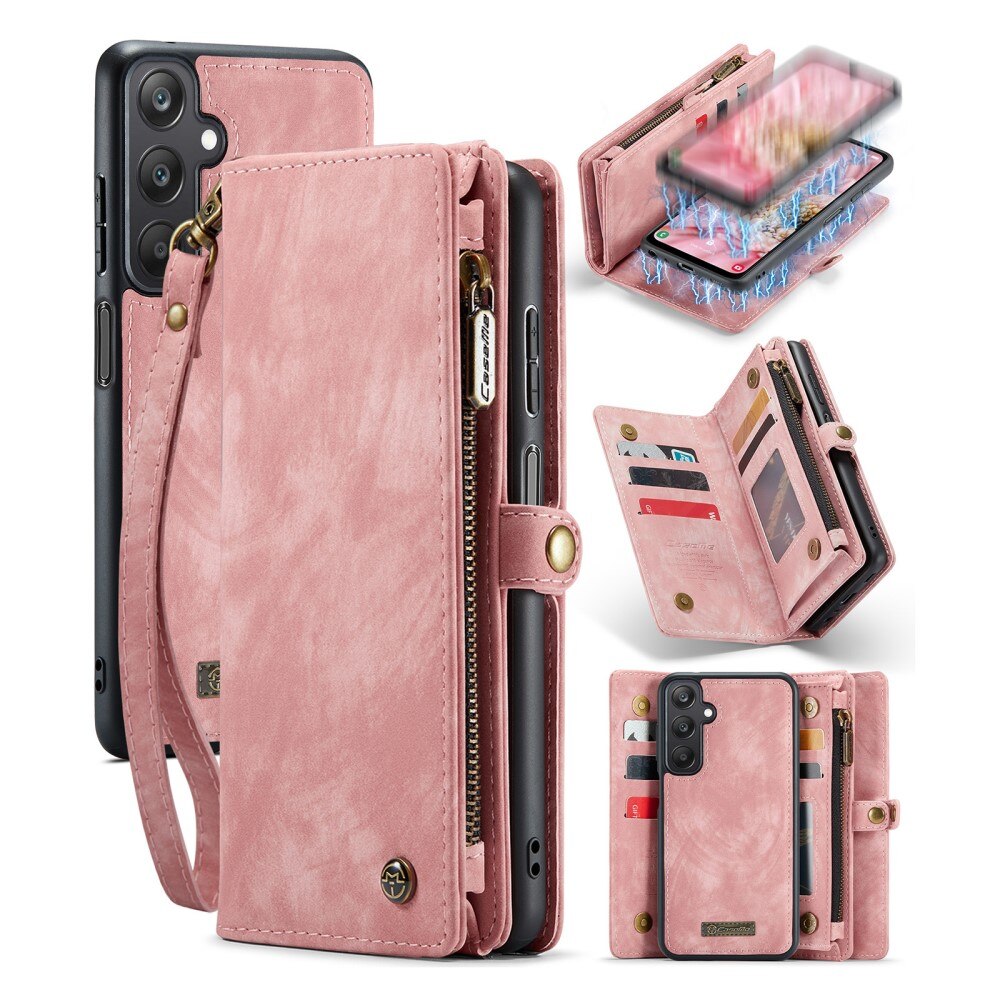Étui portefeuille multi-cartes Samsung Galaxy A25, Rose