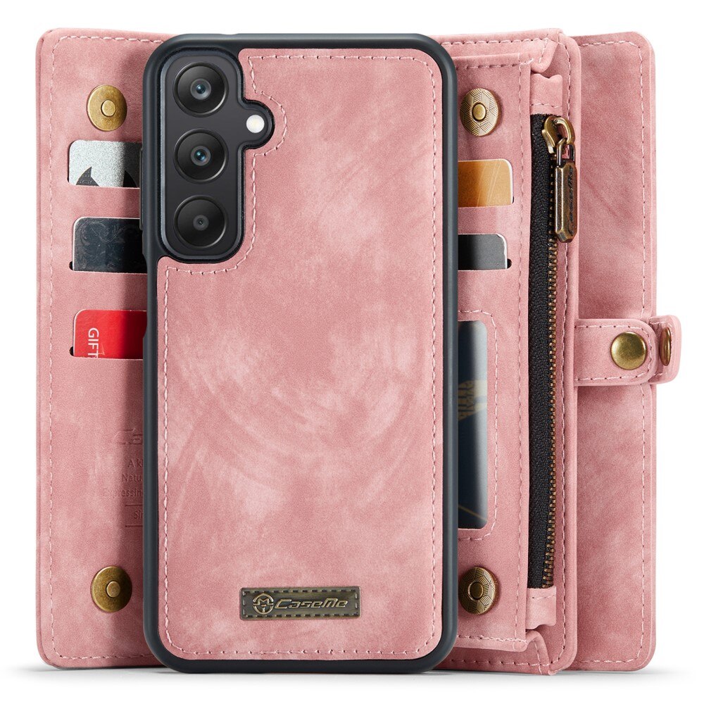Étui portefeuille multi-cartes Samsung Galaxy A25, Rose