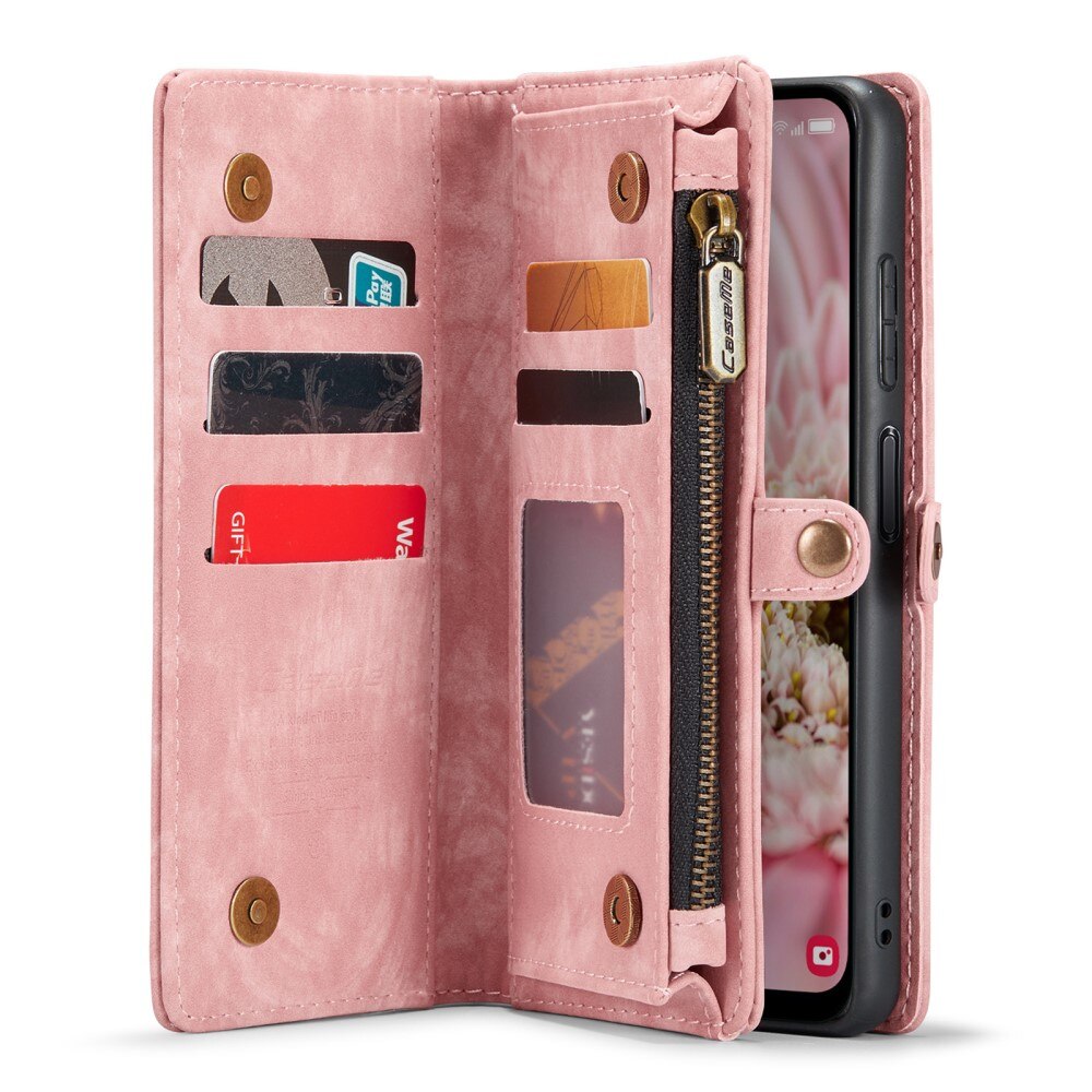 Étui portefeuille multi-cartes Samsung Galaxy A25, Rose
