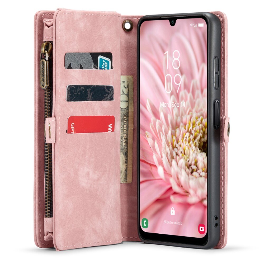 Étui portefeuille multi-cartes Samsung Galaxy A25, Rose