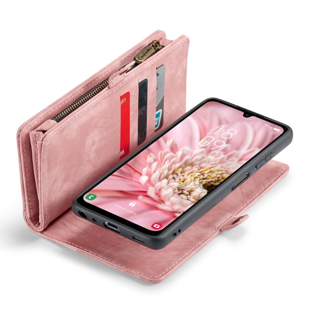 Étui portefeuille multi-cartes Samsung Galaxy A25, Rose