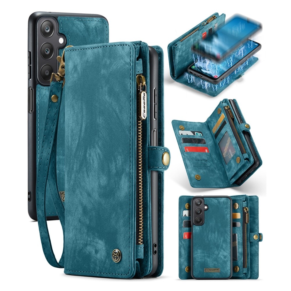 Étui portefeuille multi-cartes Samsung Galaxy A25, Bleu