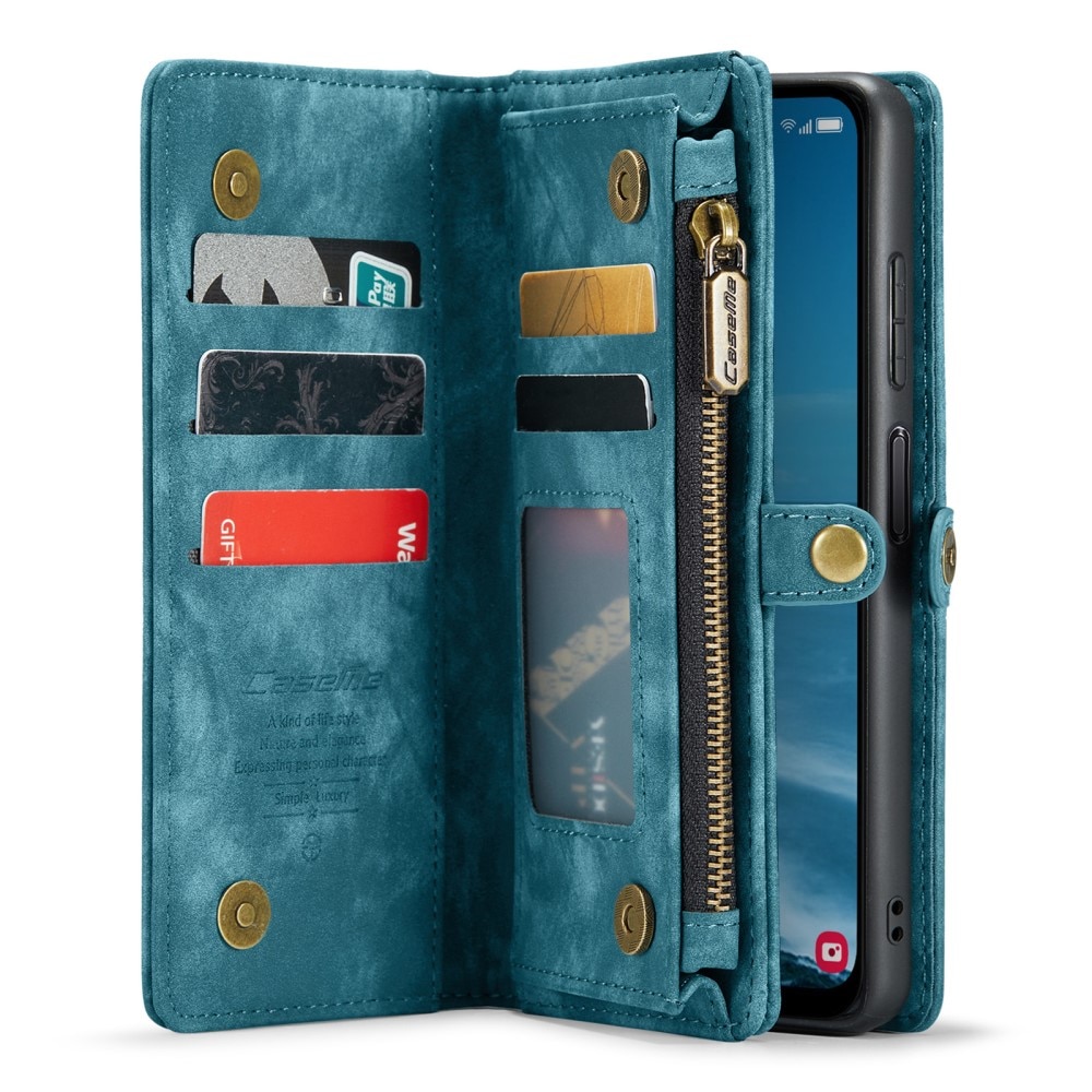 Étui portefeuille multi-cartes Samsung Galaxy A25, bleu