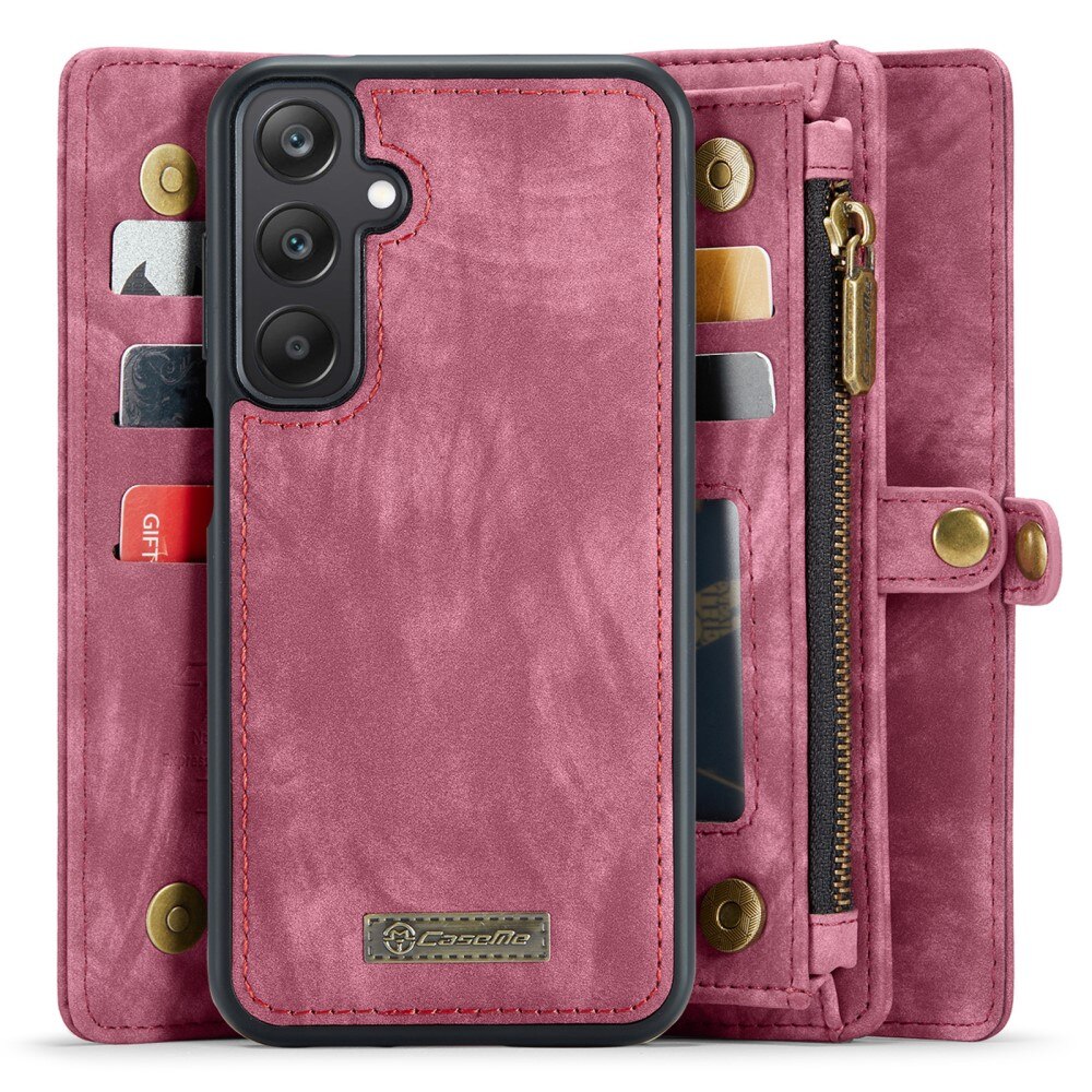Étui portefeuille multi-cartes Samsung Galaxy A25, Rouge