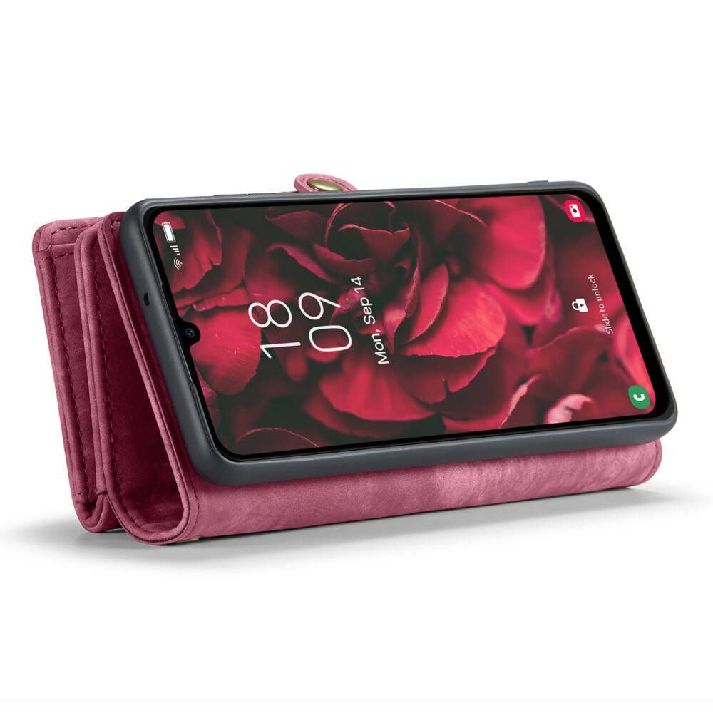 Étui portefeuille multi-cartes Samsung Galaxy A25, Rouge