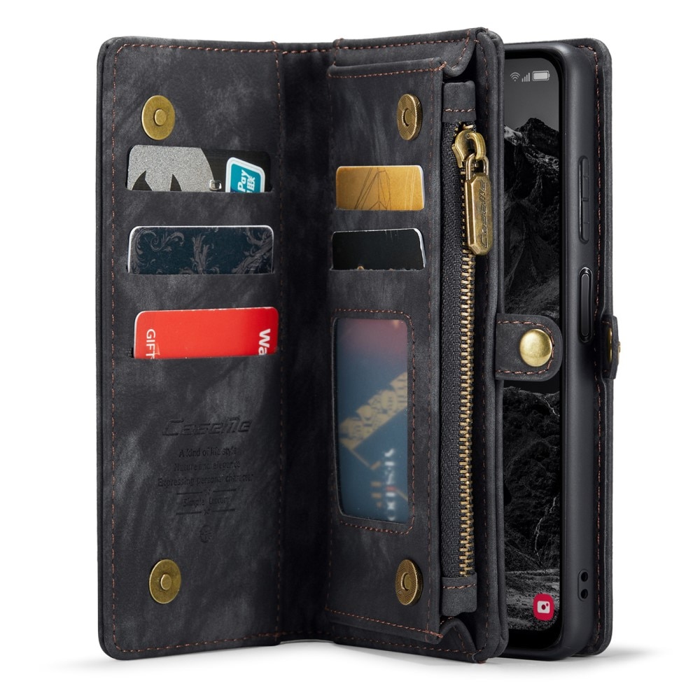 Étui portefeuille multi-cartes Samsung Galaxy A25, Gris