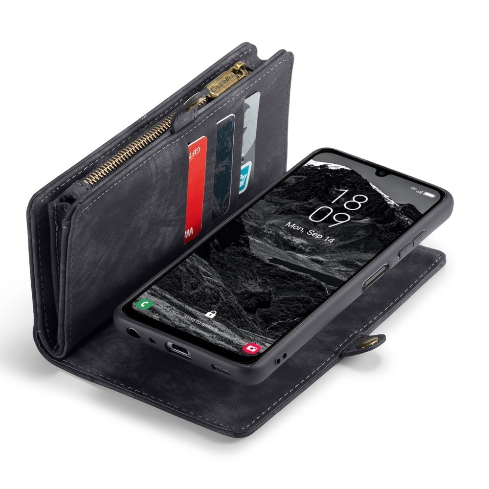 Étui portefeuille multi-cartes Samsung Galaxy A25, gris