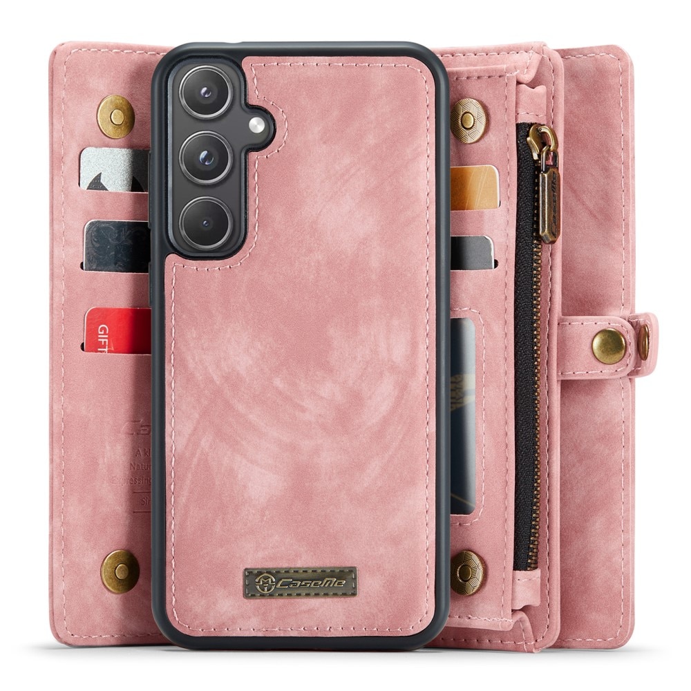 Étui portefeuille multi-cartes Samsung Galaxy A55, Rose