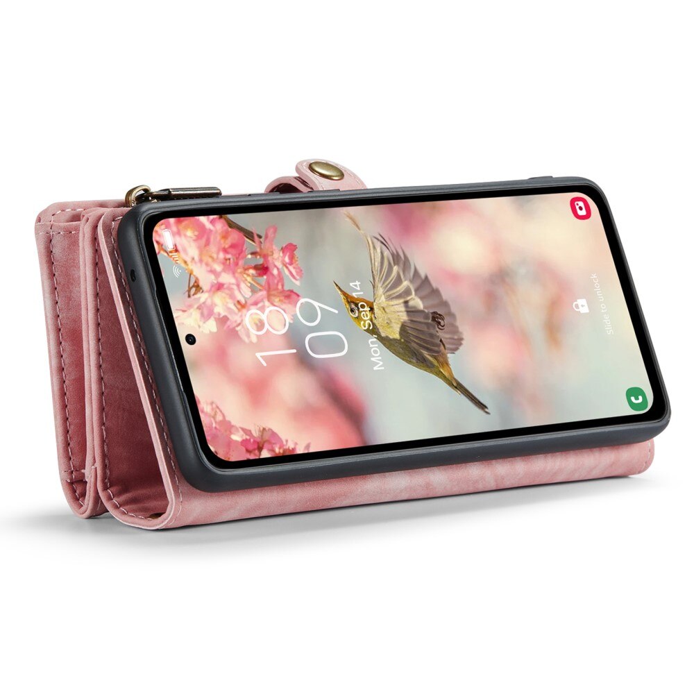 Étui portefeuille multi-cartes Samsung Galaxy A55, Rose