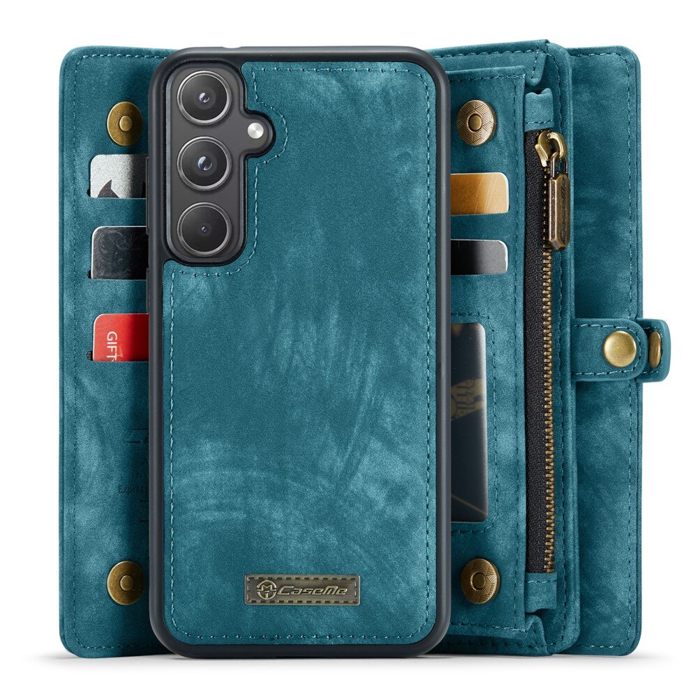 Étui portefeuille multi-cartes Samsung Galaxy A55, Bleu