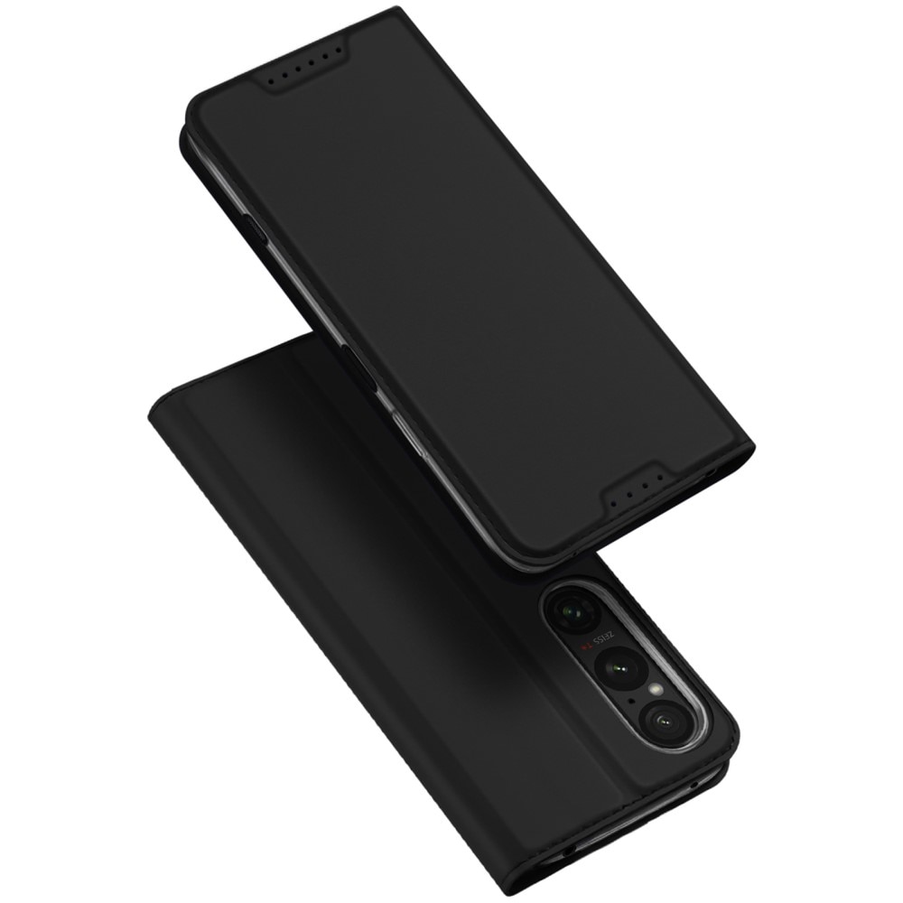 Étui portefeuille Skin Pro Series Sony Xperia 1 VII, Noir