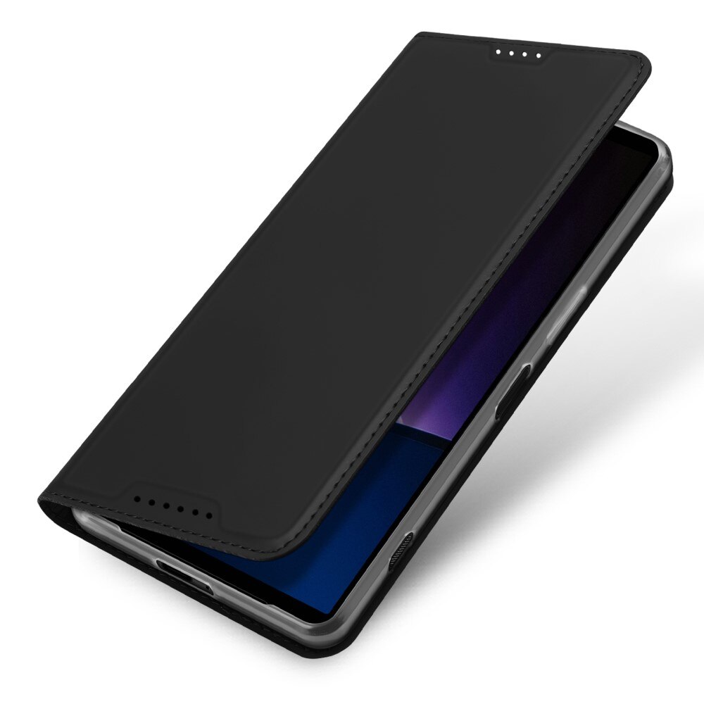 Étui portefeuille Skin Pro Series Sony Xperia 1 VI, Noir